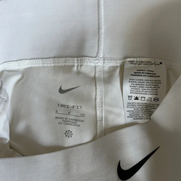 Nike White Tennis Skirt - Picture 3 of 4